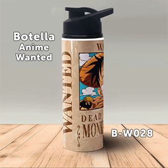 B-W028 Wanted Luffy Botella (One Piece)