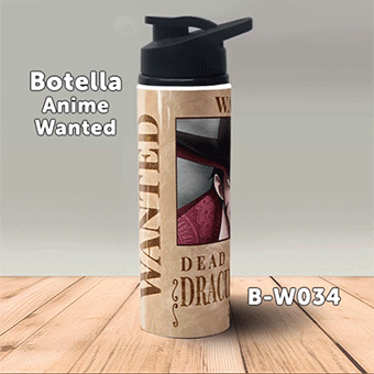 B-W034 Wanted Mihawk Botella (One Piece)