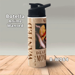 B-W064 Wanted Luffy Botella (One Piece)