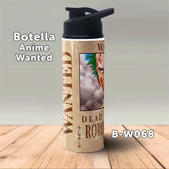 B-W068 Wanted Zoro Botella (One Piece)