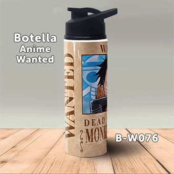 B-W076 Wanted Luffy Botella (One Piece)