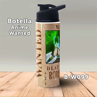 B-W099 Wanted Zoro Botella (One Piece)