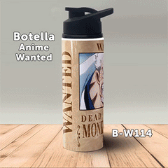 B-W114 Wanted Monkey D Garp Botella (One Piece)