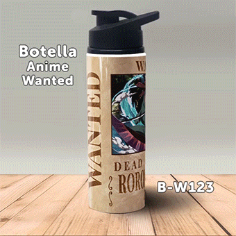 B-W123 Wanted Zoro Botella (One Piece)