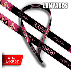 L-KP07 Lanyard KPOP (Black Pink)
