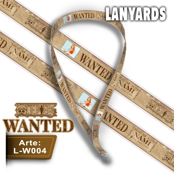 L-W004 Lanyard Wanted Nami (One Piece)
