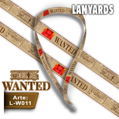 L-W011 Lanyard Wanted Luffy (One Piece)