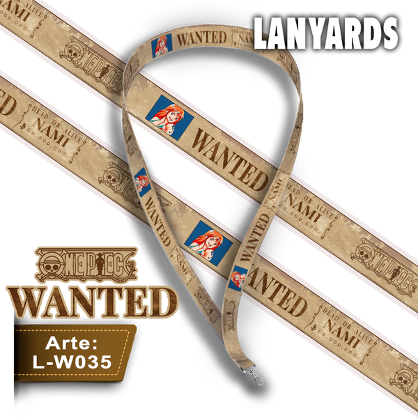 L-W035 Lanyard Wanted Nami (One Piece)