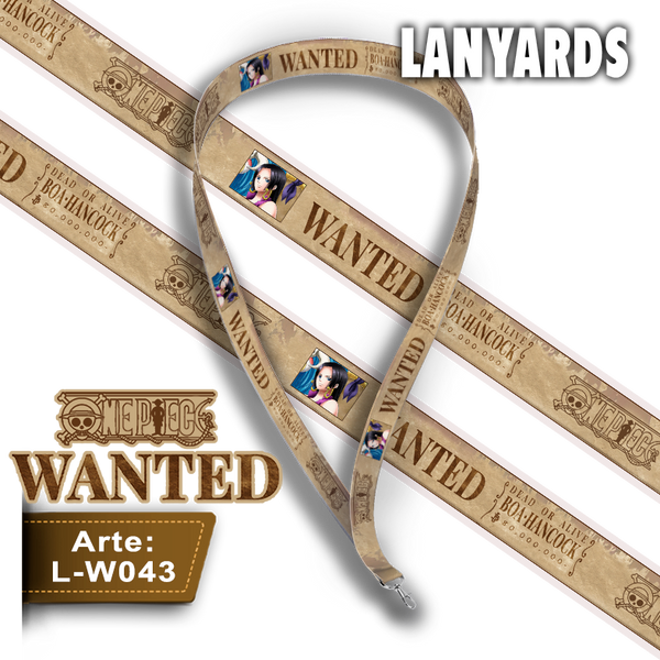 L-W043 Lanyard Wanted Boa Hancock (One Piece)
