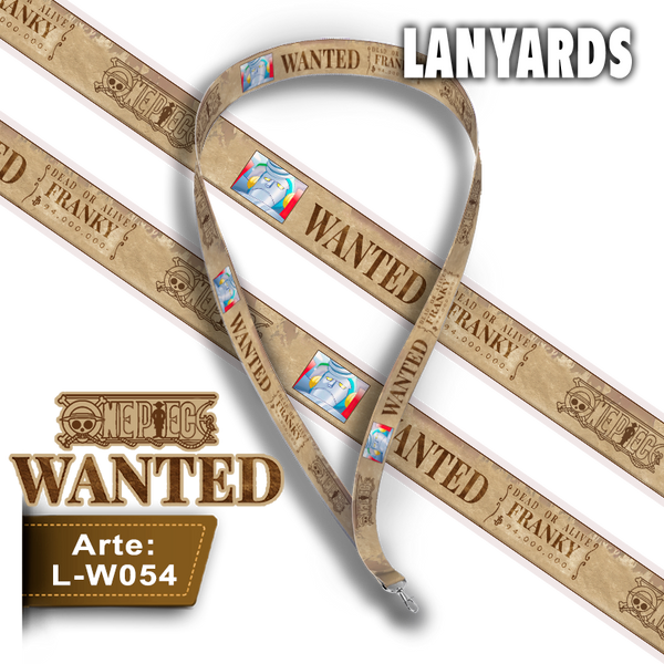 L-W054 Lanyard Wanted Franky (One Piece)