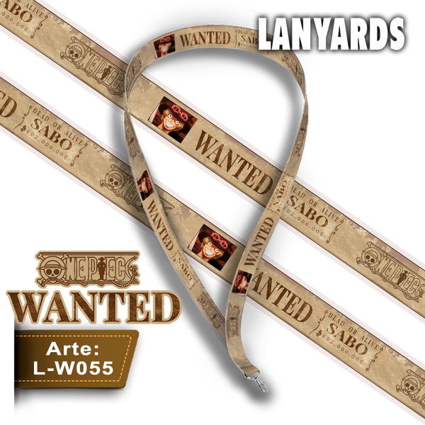 L-W055 Lanyard Wanted Sabo (One Piece)