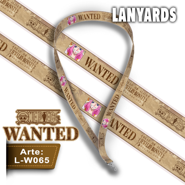 L-W065 Lanyard Wanted Jewelry Bonney (One Piece)