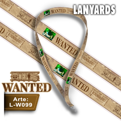 L-W099 Lanyard Wanted Zoro (One Piece)