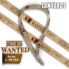 L-W102 Lanyard Wanted Gol D Roger (One Piece)