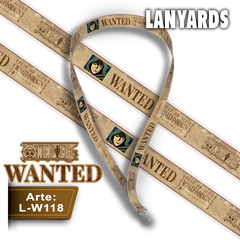 L-W118 Lanyard Wanted Monkey D Dragon (One Piece)
