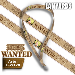 L-W128 Lanyard Wanted Sanji (One Piece)