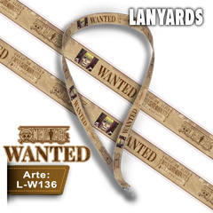 L-W136 Lanyard Wanted Donquixote Rosinante (One Piece)
