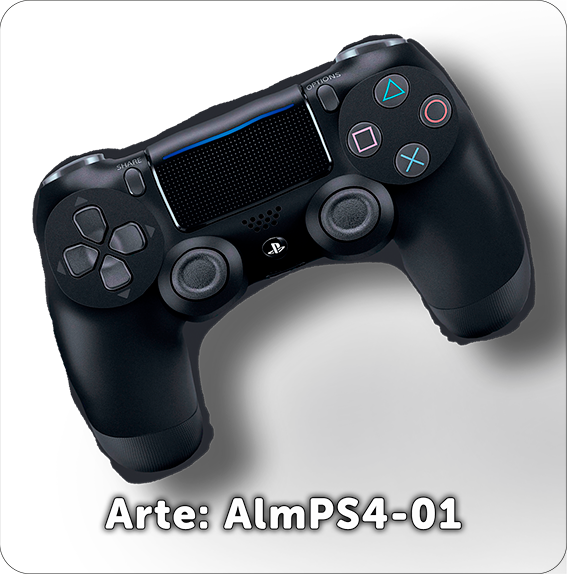 PS4-01  Control Almohada Playstation Negro