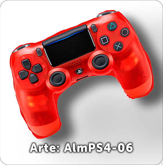 PS4-06 Control Almohada Playstation Rojo T