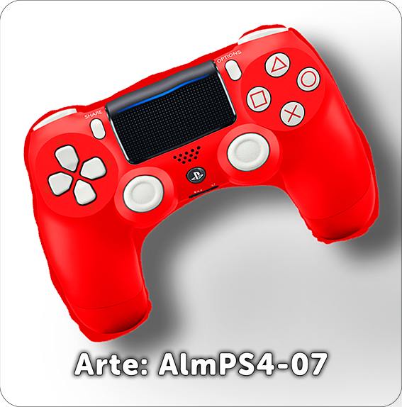 PS4-07 Control Almohada Playstation Rojo B