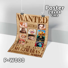 P-W000 Wanted Mugiwaras Poster (One Piece)