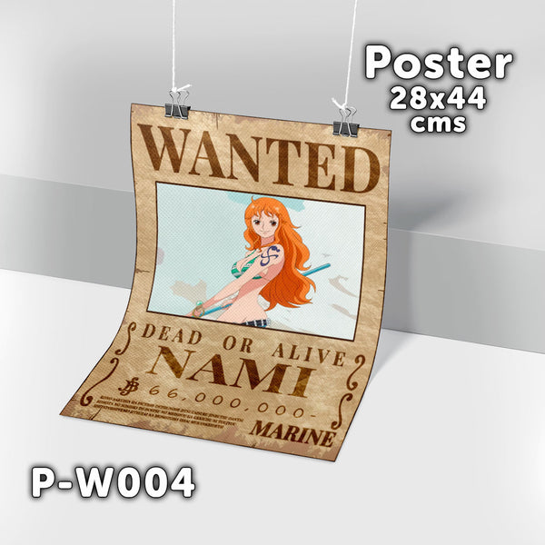 P-W004 Wanted Nami Poster (One Piece)