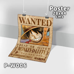 P-W006 Wanted Luffy Poster (One Piece)