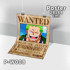P-W008 Wanted Zoro Poster (One Piece)