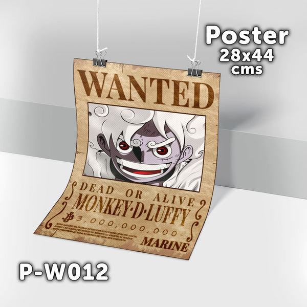 P-W012 Wanted Luffy Poster (One Piece)