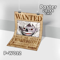 P-W012 Wanted Luffy Poster (One Piece)