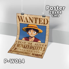 P-W014 Wanted Luffy Poster (One Piece)