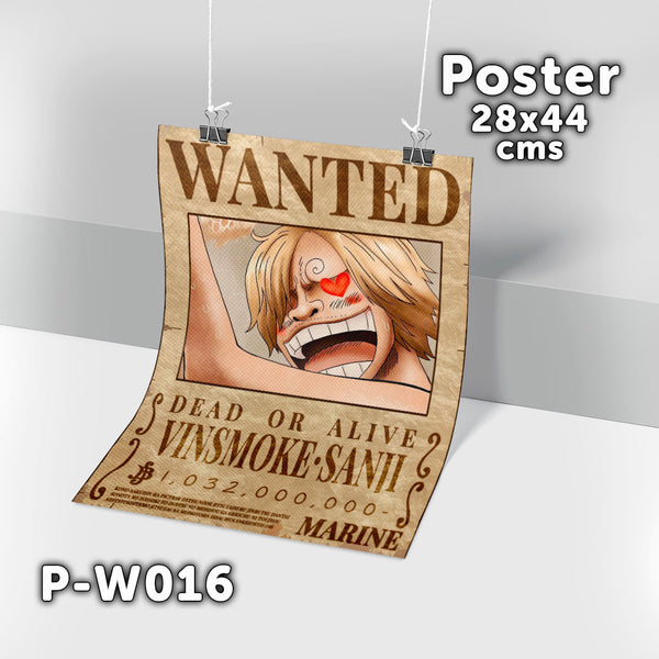 P-W016 Wanted Sanji Poster (One Piece)