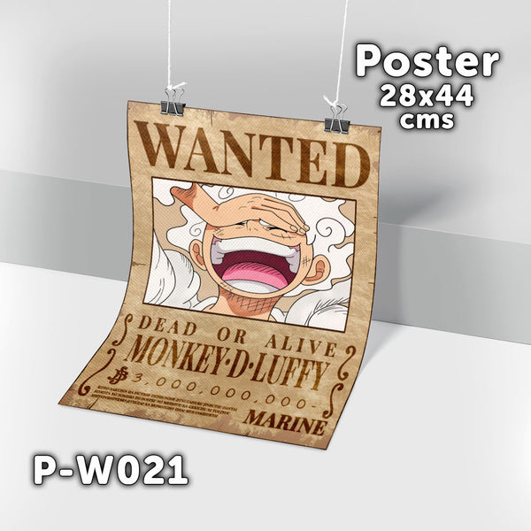 P-W021 Wanted Luffy Poster (One Piece)