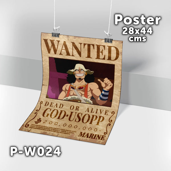 P-W024 Wanted Usopp Poster (One Piece)