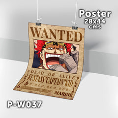 P-W037 Wanted Eustass Kid Poster (One Piece)