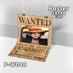 P-W046 Wanted Luffy Poster (One Piece)