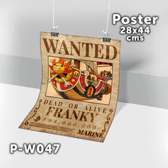 P-W047 Wanted Franky Poster (One Piece)