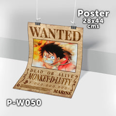 P-W050 Wanted Luffy Poster (One Piece)