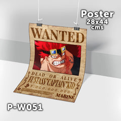 P-W051 Wanted Eustass Kid Poster (One Piece)