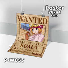 P-W053 Wanted Koala Poster (One Piece)