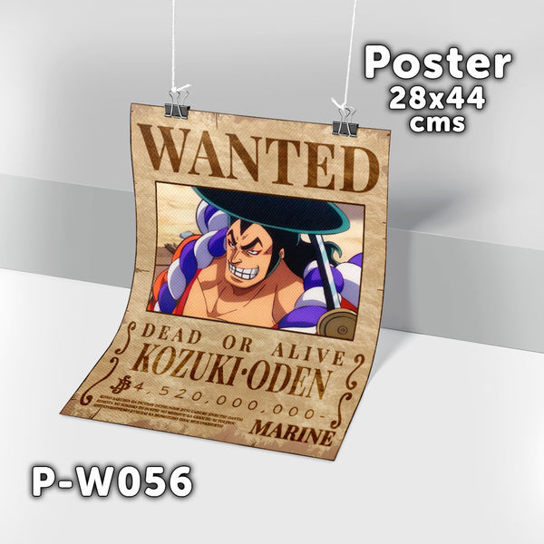P-W056 Wanted Kozuki Oden Poster (One Piece)