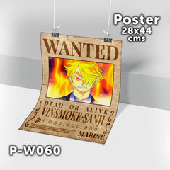 P-W060 Wanted Sanji Poster (One Piece)