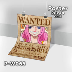 P-W065 Wanted Jewelry Bonney Poster (One Piece)