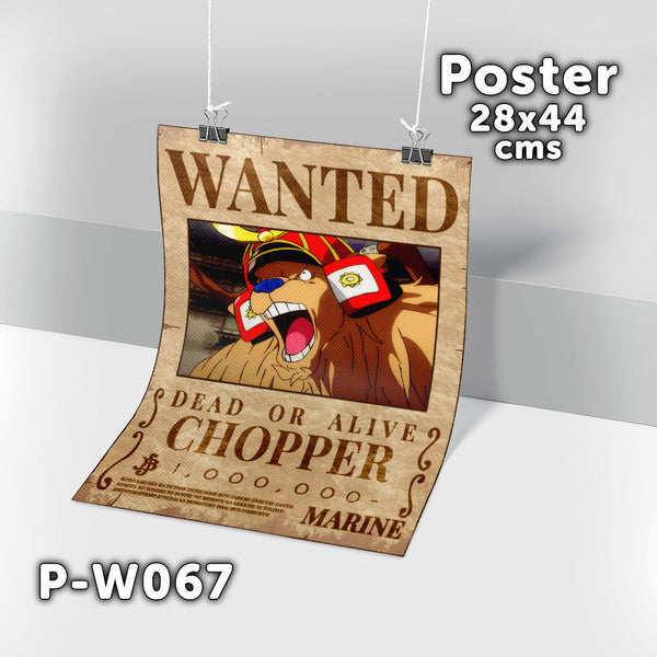 P-W067 Wanted Chopper Poster (One Piece)