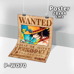 P-W070 Wanted Ace Poster (One Piece)