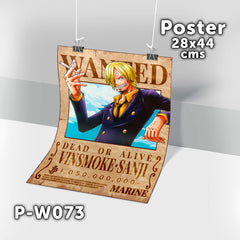 P-W073 Wanted Sanji Poster (One Piece)