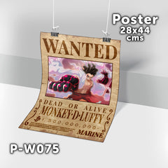 P-W075 Wanted Luffy Poster (One Piece)