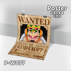 P-W077 Wanted Usopp Poster (One Piece)