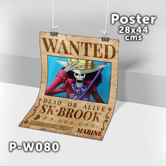 P-W080 Wanted Brook Poster (One Piece)