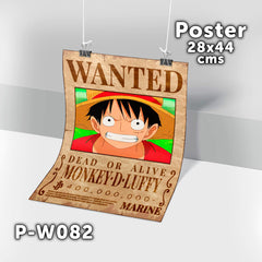 P-W082 Wanted Luffy Poster (One Piece)